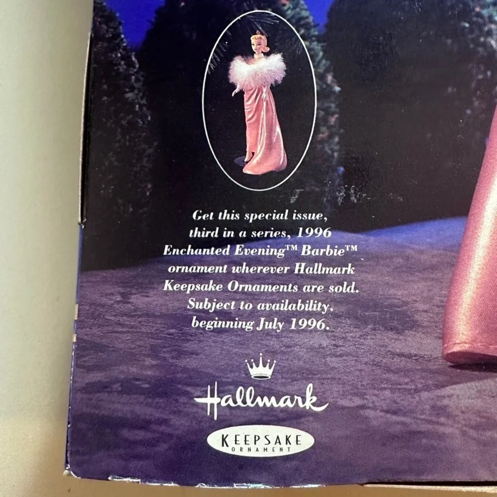 Mattel Enchanted Evening Barbie Collector Edition Pink Satin Gown New 14992 1996